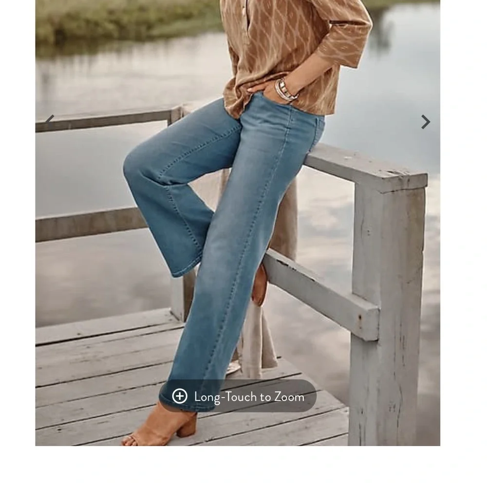 J Jill Pure Jill Wide Leg Jeans M NWT - Picture 1 of 13